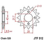 Piñón con goma anti-ruido JT SPROCKETS acero 512 - 520 - motoscamaralweb.com