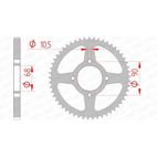 Corona AFAM acero estándar 10205 - Paso 428 - motoscamaralweb.com