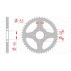 Corona AFAM acero estándar 12100 - Paso 420 - motoscamaralweb.com