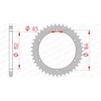 Corona AFAM acero estándar 12502 - Paso 520 - motoscamaralweb.com