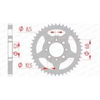 Corona AFAM acero estándar 14101 - Paso 428 - motoscamaralweb.com