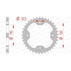 Corona AFAM acero estándar 16406 - Paso 520 - motoscamaralweb.com