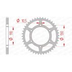 Corona AFAM acero estándar 16500 - Paso 520 - motoscamaralweb.com