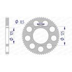 Corona AFAM aluminio 48200 - Paso 428 - motoscamaralweb.com
