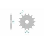 Piñón AFAM acero estándar 20303 - Paso 520 - motoscamaralweb.com