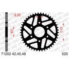 Corona AFAM acero estándar 71202 - Paso 520 - motoscamaralweb.com