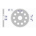 Corona AFAM aluminio 72105 - Paso 415 - motoscamaralweb.com