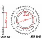 Corona JT SPROCKETS acero estándar 1067 - Paso 428 - motoscamaralweb.com