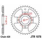 Corona JT SPROCKETS acero estándar 1078 - Paso 420 - motoscamaralweb.com
