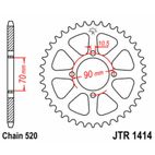 Corona JT SPROCKETS acero estándar 1414 - Paso 520 - motoscamaralweb.com