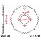 Corona JT SPROCKETS acero estándar 1795 - Paso 520 - motoscamaralweb.com