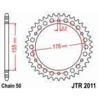 Corona JT SPROCKETS acero estándar 2011 - Paso 530 - motoscamaralweb.com