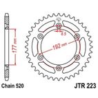 Corona JT SPROCKETS acero estándar 223 - Paso 520 - motoscamaralweb.com