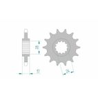 Piñón AFAM acero estándar 20515 - Paso 525 - motoscamaralweb.com