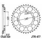 Corona JT SPROCKETS acero estándar 477 - Paso 520 - motoscamaralweb.com