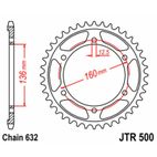 Corona JT SPROCKETS acero estándar 500 - Paso 630 - motoscamaralweb.com
