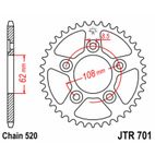 Corona JT SPROCKETS acero estándar 701 - Paso 520 - motoscamaralweb.com