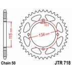 Corona JT SPROCKETS acero estándar 718 - Paso 530 - motoscamaralweb.com
