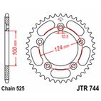 Corona JT SPROCKETS acero estándar 744 - Paso 525 - motoscamaralweb.com