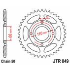 Corona JT SPROCKETS acero estándar 849 - Paso 530 - motoscamaralweb.com