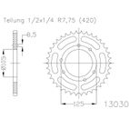 Corona ESJOT Acero 50-13030 48 dientes - motoscamaralweb.com