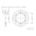 Corona ESJOT Acero 50-32072 42 dientes - motoscamaralweb.com