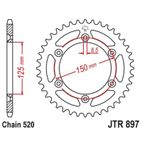 Corona JT 897 de acero con 52 dientes paso 520 autolimpiable - motoscamaralweb.com