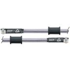 Latiguillo metálico transparente Venhill 700mm tuercas cromadas- motos