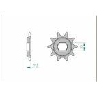 Piñón AFAM acero estándar 94123 - Paso 420 - motoscamaralweb.com