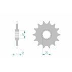 Piñón AFAM acero autolimpiable 94313 - Paso 520 - motoscamaralweb.com