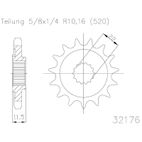 Piñon ESJOT Acero 50-32176 15 dientes - motoscamaralweb.com