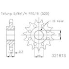 Piñón ESJOT 50-32181-14 dientes - motoscamaralweb.com