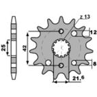 Piñón PBR acero estándar 2080 - 530 - motoscamaralweb.com