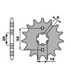 Piñón PBR acero estándar 263 - 428 - motoscamaralweb.com