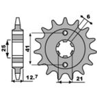 Piñón PBR acero estándar 288 - 530 - motoscamaralweb.com
