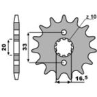 Piñón PBR acero estándar 430 - 520 - motoscamaralweb.com