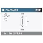 Lámpara OSRAM 6413 - 12V 5W - 10 uds - motoscamaralweb.com