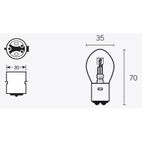 Lámpara TECNIUM B35 6V 35/35W - 10 uds - motoscamaralweb.com