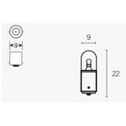 Lámpara TECNIUM T85 12V 4W - 10 uds - motoscamaralweb.com
