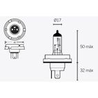 Lámpara TECNIUM halógena H5 - motoscamaralweb.com