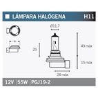 Lámpara V PARTS halógena H11 - motoscamaralweb.com
