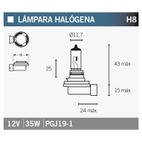 Lámpara V PARTS halógena H8 - motoscamaralweb.com