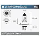 Lámpara V PARTS halógena HS1 - motoscamaralweb.com