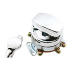 Cerradura tipo HARLEY Cromada - motoscamaralweb.com