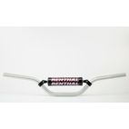 Manillar Renthal minicross KX65 plata con protector negro 783-01-SI-03-219 - motoscamaralweb.com