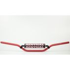 Manillar Renthal motocross Carmichel rojo con protector negro 971-08-RD-01-185 - motoscamaralweb.com