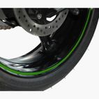 Adhesivo para llantas V PARTS 6m x 7mm verde reflectante - motoscamaralweb.com