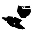 Kit adhesivos portanúmeros Blackbird KTM SX/SX-F 19 standard/negro - motoscamaralweb.com