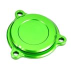 Tapa filtro de aceite verde Kawasaki V PARTS - motoscamaralweb.com