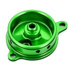 Tapa filtro de aceite verde Kawasaki V PARTS - motoscamaralweb.com